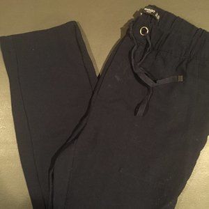 XS navy drawstring Mango slacks!